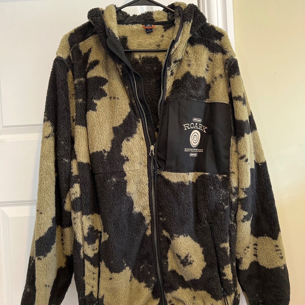 ROARK Expeditions fleece hooded jacket, L